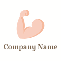 Arm Muscle logo on a White background - Medical & Farmacia