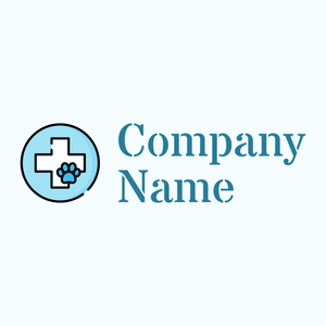 Veterinary logo on a Azure background - Animaux & Animaux de compagnie