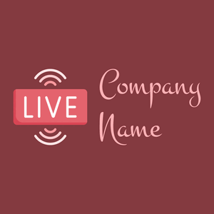 Live streaming logo on a Stiletto background - Comunicazioni