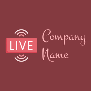 Live streaming logo on a Stiletto background - Comunicaciones