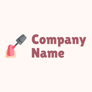 Nail logo on a Seashell background - Moda & Bellezza