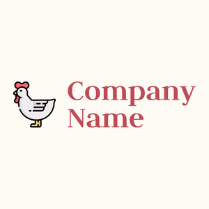 White Smoke Hen on a Floral White background - Animali & Cuccioli