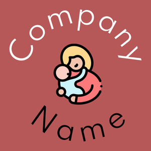Maternity logo on a Blush background - Niños & Guardería