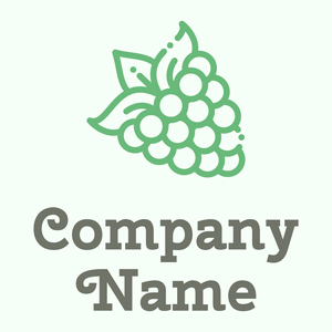 Outlined Raspberry logo on a Honeydew background - Comida & Bebida