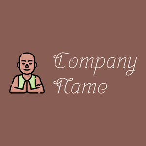 Namaste logo on a Leather background - Religious