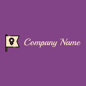 Flag Feminism logo on a Eminence background - Communauté & Non-profit