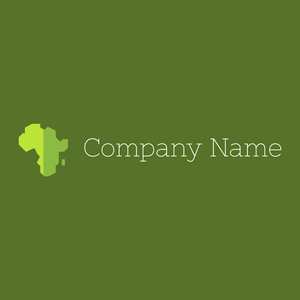 Africa logo on a Rain Forest background - Meio ambiente