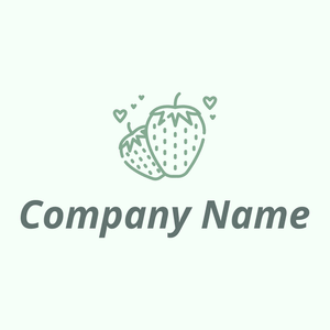 Strawberry logo on a Mint Cream background - Environnement & Écologie