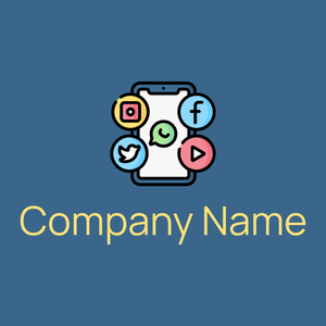 Social media logo on a Astral background - Sommario