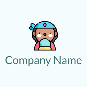 Fortune teller logo on a Azure background - Abstrait