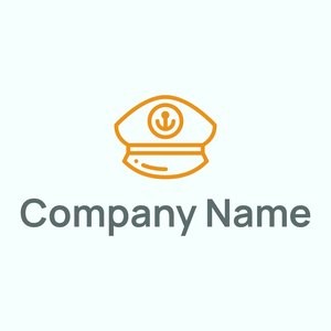 Captain cap logo on a pale background - Abstrakt