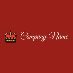 Crown logo on a Falu Red background - Mode & Beauté