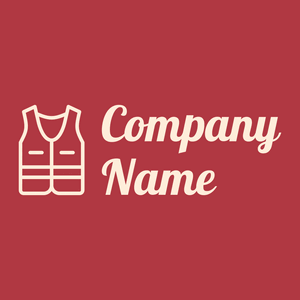High visibility vest logo on a Medium Carmine background - Mode & Schönheit