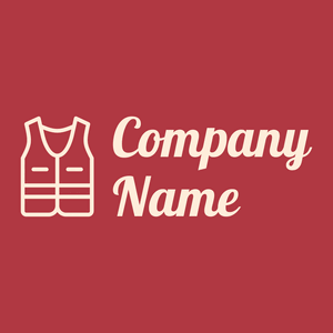 High visibility vest logo on a Medium Carmine background - Mode & Beauté