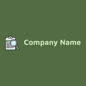 Research logo on a Chalet Green background - Abstracto