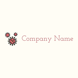 Coronavirus logo on a Floral White background - Medicina & Farmacia