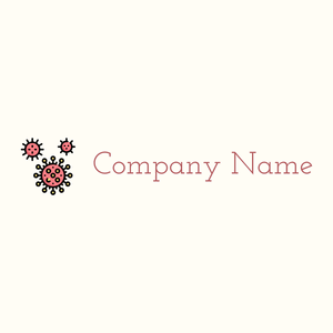 Coronavirus logo on a Floral White background - Medical & Farmacia