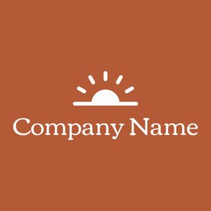 Sunrise logo on a Smoke Tree background - Abstrait