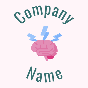 Shocking Brain on a Lavender Blush background - Medical & Farmacia