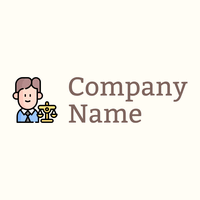 Notary logo on a Floral White background - Entreprise & Consultant