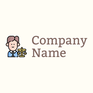 Notary logo on a Floral White background - Entreprise & Consultant