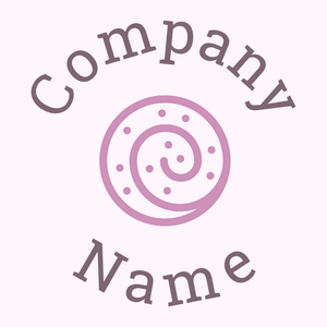 Pastry logo on a Lavender Blush background - Food & Drink