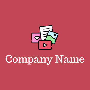 Social media logo on a Fuzzy Wuzzy Brown background - Arte & Entretenimiento