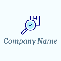 Inspection logo on a Azure background - Abstracto