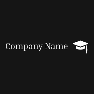 Mortarboard logo on a Nero background - Éducation