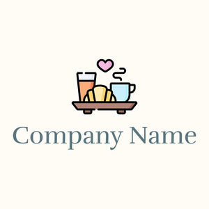 Breakfast logo on a Floral White background - Cibo & Bevande