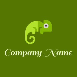 Pear Chameleon on a Olive background - Animales & Animales de compañía