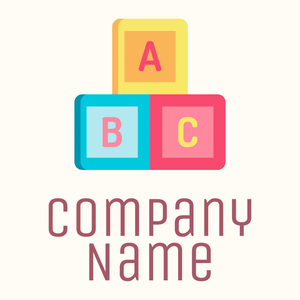 Wild Watermelon Abc block on a Floral White background - Educação