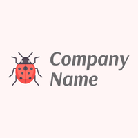 Ladybug logo on a Snow background - Umwelt & Natur