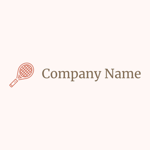 Tennis racket logo on a Snow background - Juegos & Entretenimiento