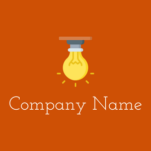 Light bulb on a Tenne (Tawny) background - Kleinhandel