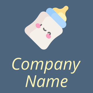Milk bottle logo on a Bismark background - Agricoltura