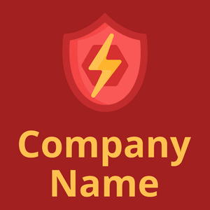 Shield logo on a Fire Brick background - Unterhaltung & Kunst