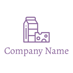 Dairy products logo on a White background - Landwirtschaft
