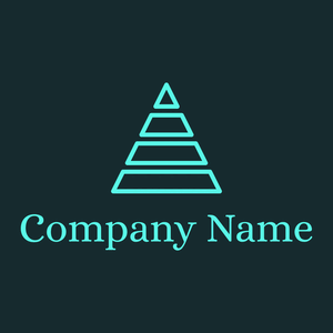 Pyramid logo on a Nordic background - Abstract