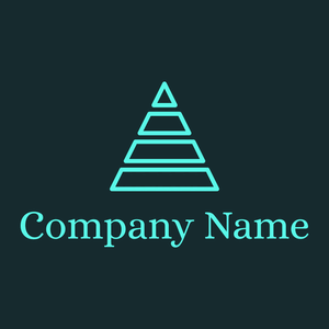 Pyramid logo on a Nordic background - Abstracto