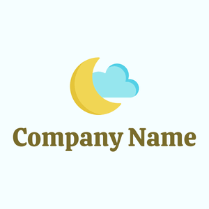 Night mode logo on a Azure background - Abstrait