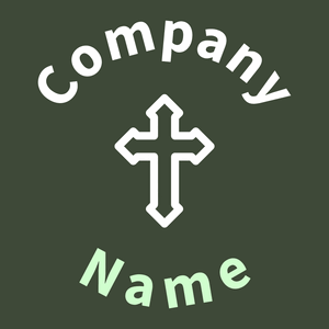 Cross logo on a Mallard background - Religious