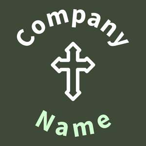 Cross logo on a Mallard background - Religieus