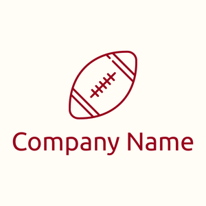 American football on a Floral White background - Sports