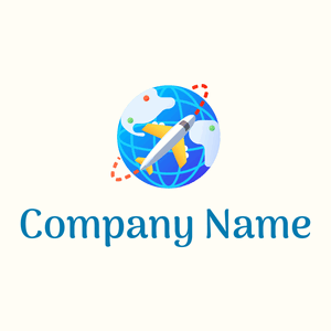 Airplane logo on a Floral White background - Auto & Voertuig