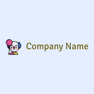 Clown on a Alice Blue background - Divertissement & Arts