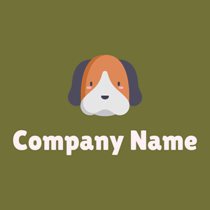 Beagle on a Yellow Metal background - Dieren/huisdieren
