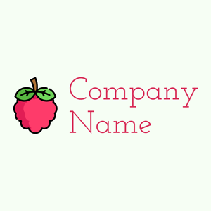 Raspberries logo on a Honeydew background - Comida & Bebida