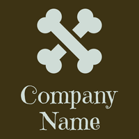 Bones logo on a Brown Bramble background - Abstracto