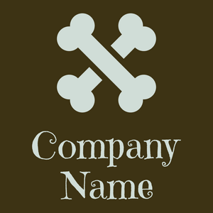 Bones logo on a Brown Bramble background - Abstracto